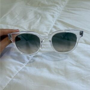Woman Rayban Square White Sunglasses